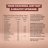 Cravewell High Protein Chocolate Oats – 500g | 125g Protein Inside