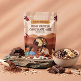 Cravewell High Protein Chocolate Oats – 500g | 125g Protein Inside