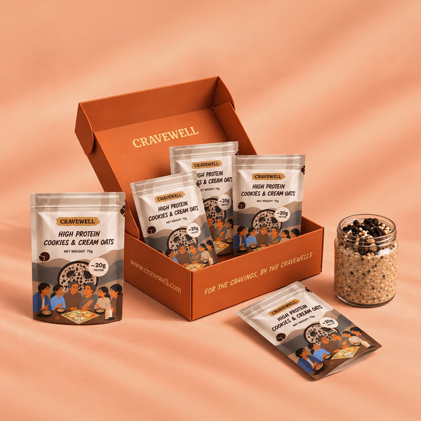 Cookies & Cream Oats - Pack Of 5 (75g Each)