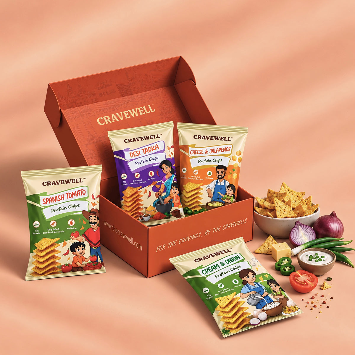 Mega Chips Box – All 4 Flavours (4 x 50g)