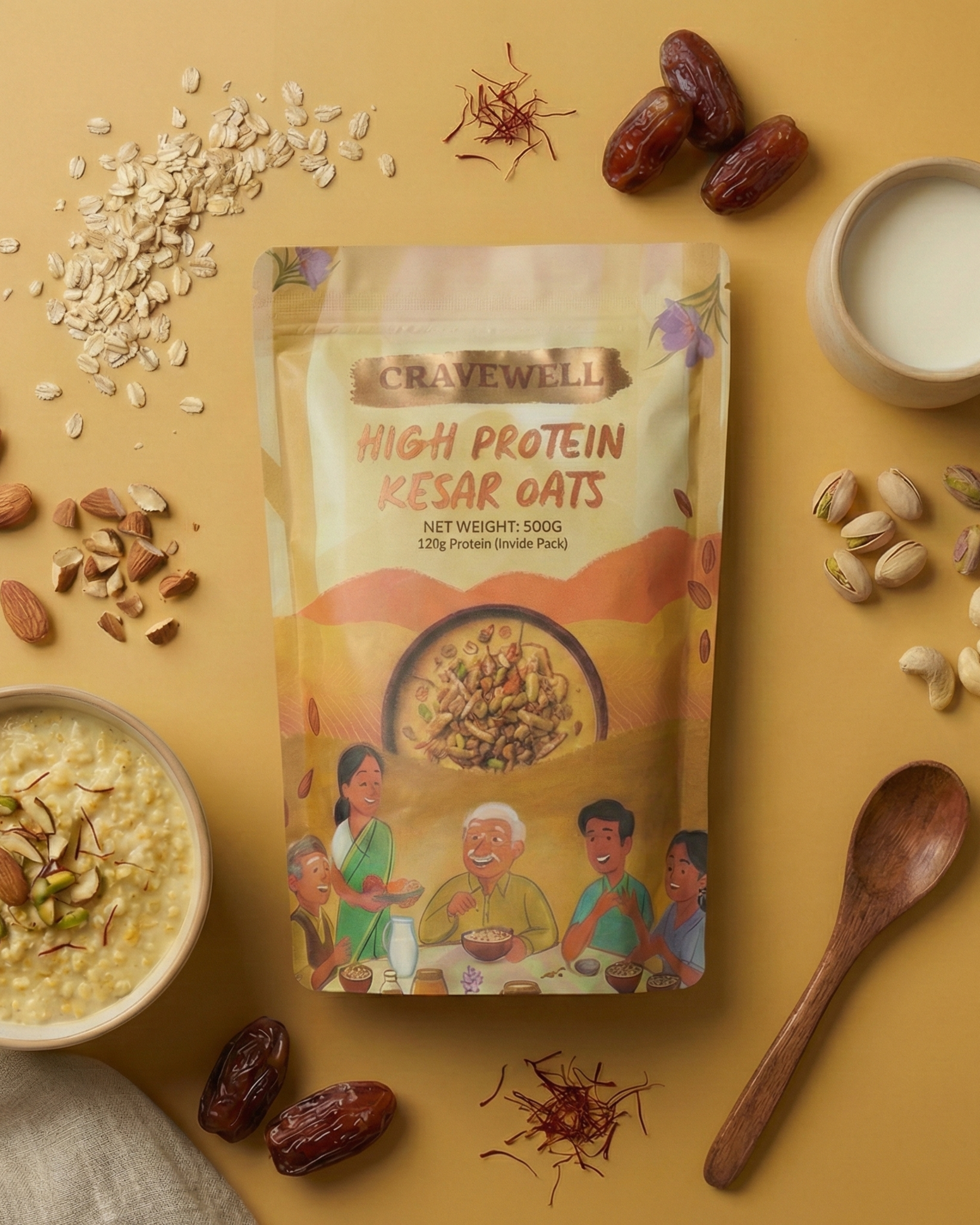 Pack of 2 - High Protein oats.