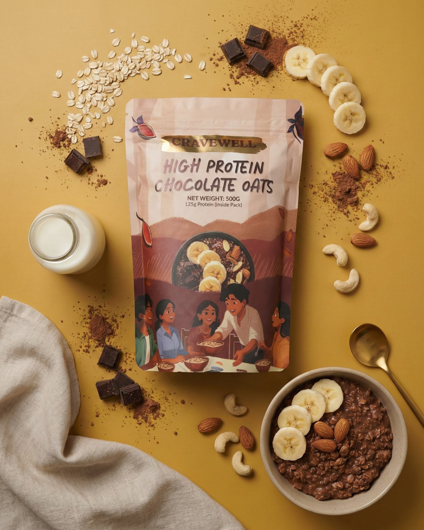 Pack of 2 - High Protein oats.