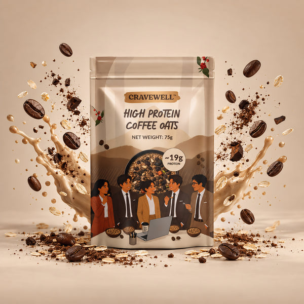 High Protein Coffee Oats - Pack of 5 (75g each)