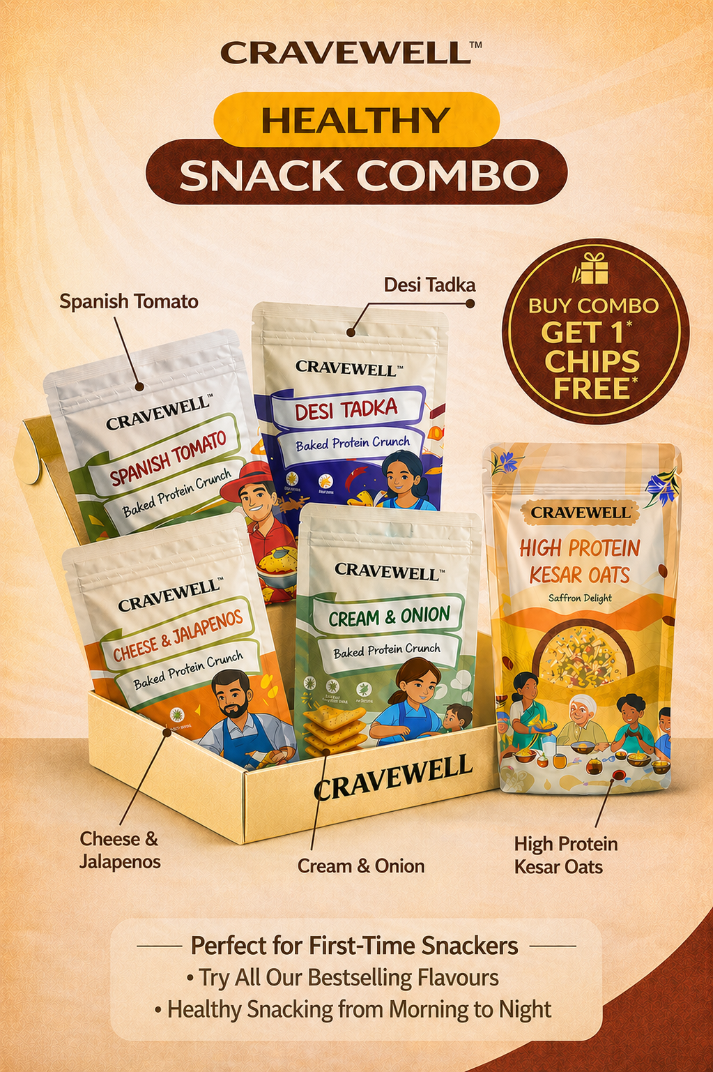 Healthy Snack Combo (Buy 5 Get 1 Free)