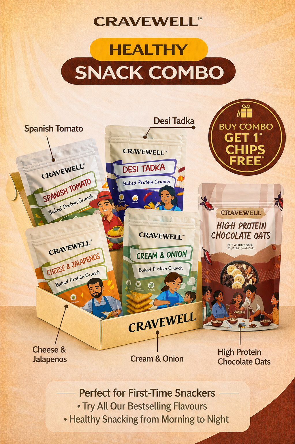 Healthy Snack Combo (Buy 5 Get 1 Free)