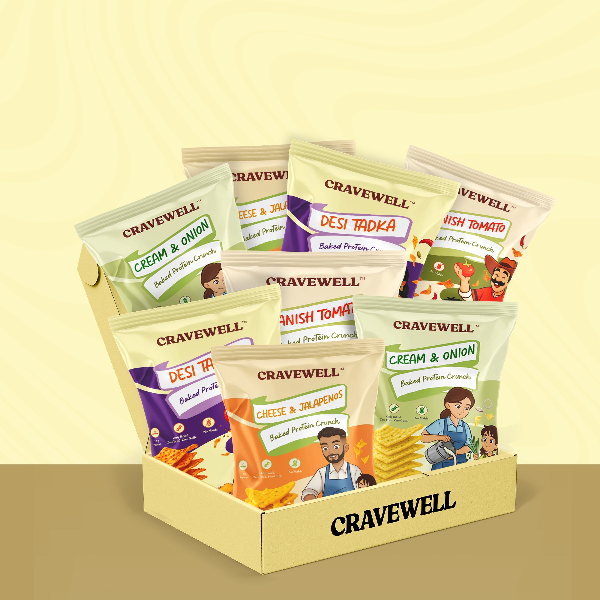 Family Chips Pack – 8 Chips Mixed (8 x 50g)