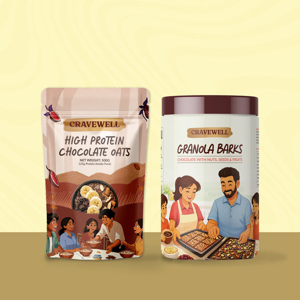 Granola Barks + Chocolate Oats