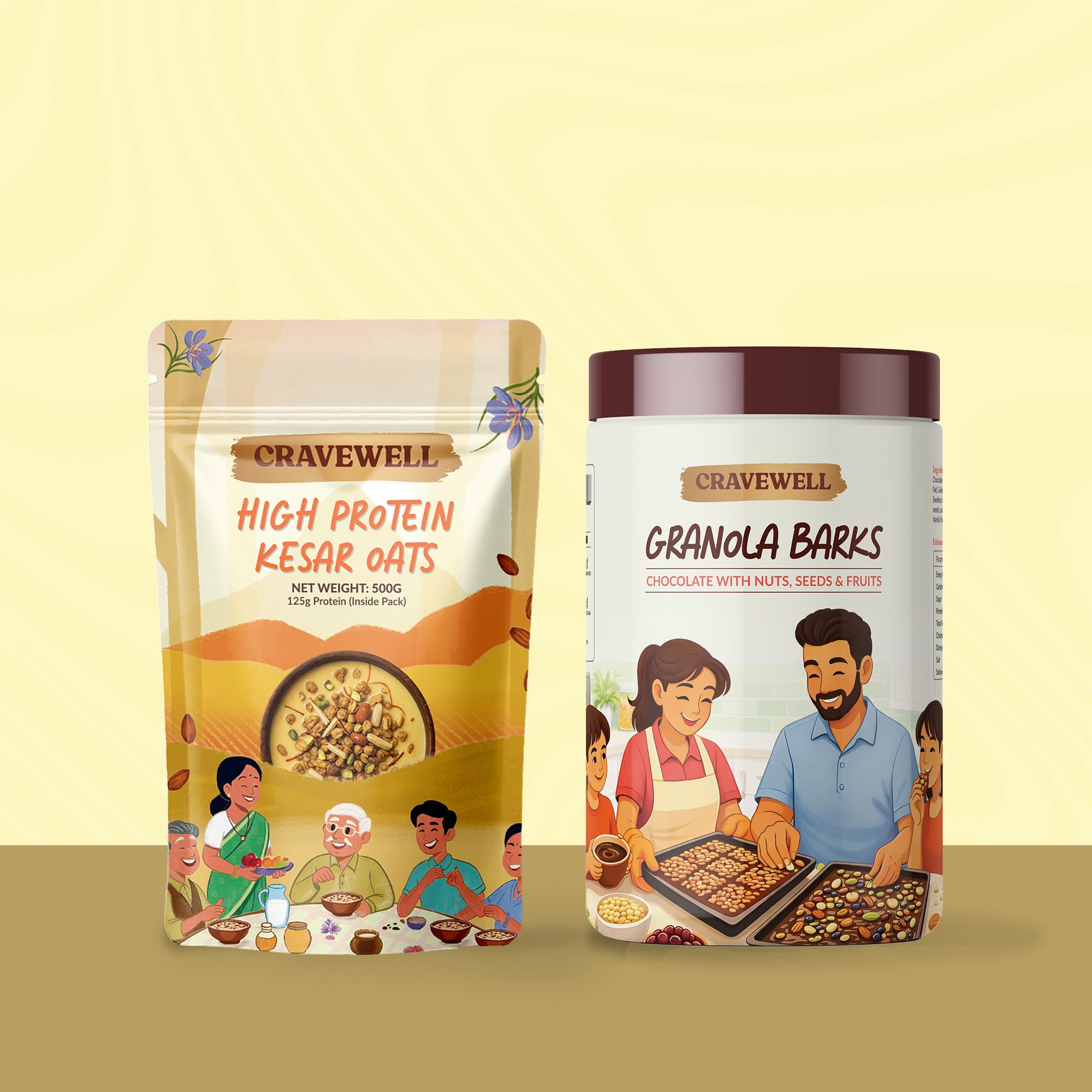Granola Barks + Kesar Oats