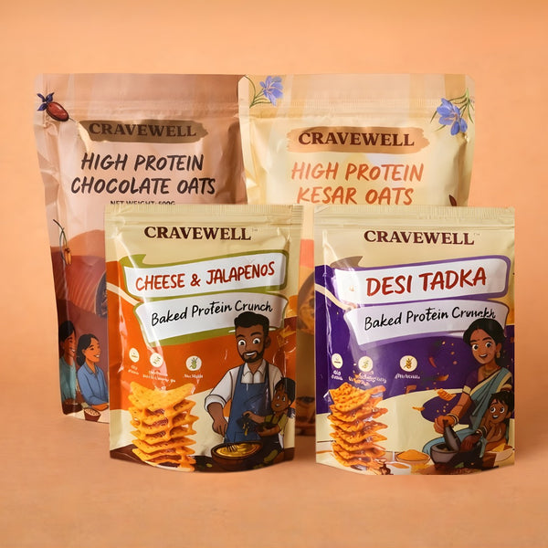 Pack of 4 - High protein Chips & oats.